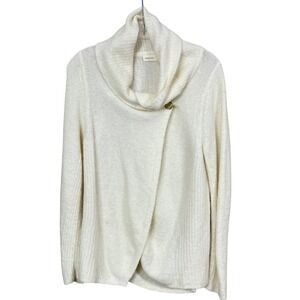Anthropologie Sleeping on Snow Wool‎ Alpaca Blend Tulip Hem Sweater Size Medium